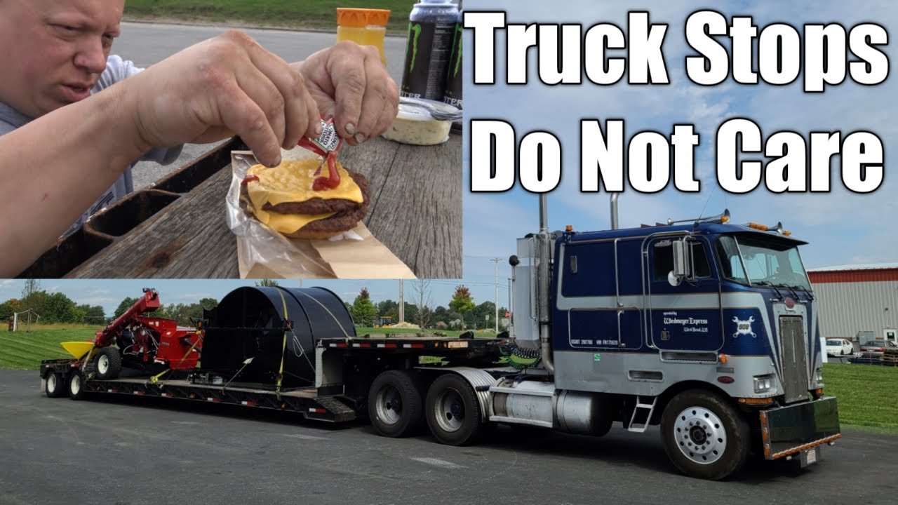 Crummy Truckstop Food, DOT And Amish Equipment