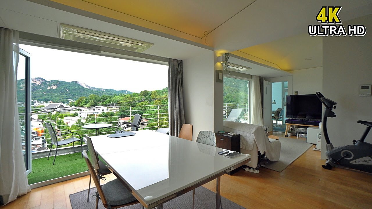 북악산을 한눈에 담은 한 폭의 그림 같은 액자 뷰.! 삼청동 고급빌라 다녀왔습니다. Korea's Luxury Housing