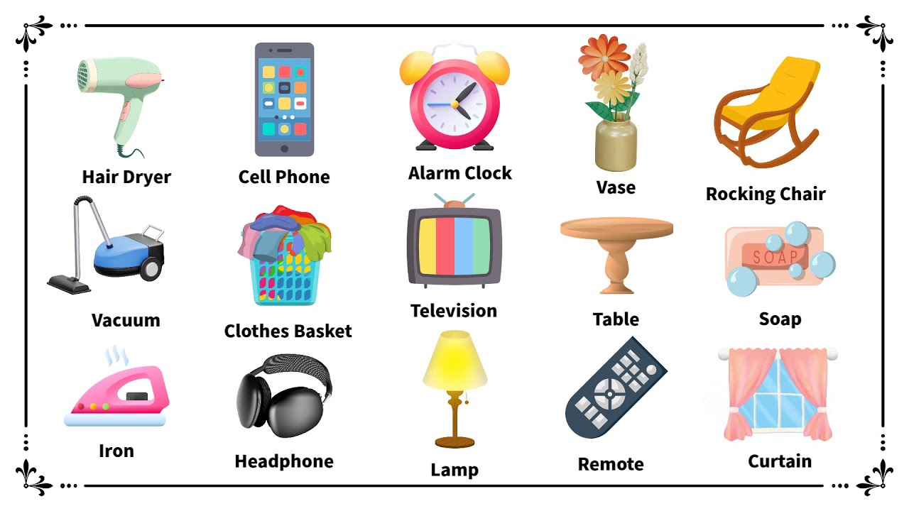 Everyday Objects And Household Items - English Vocabulary