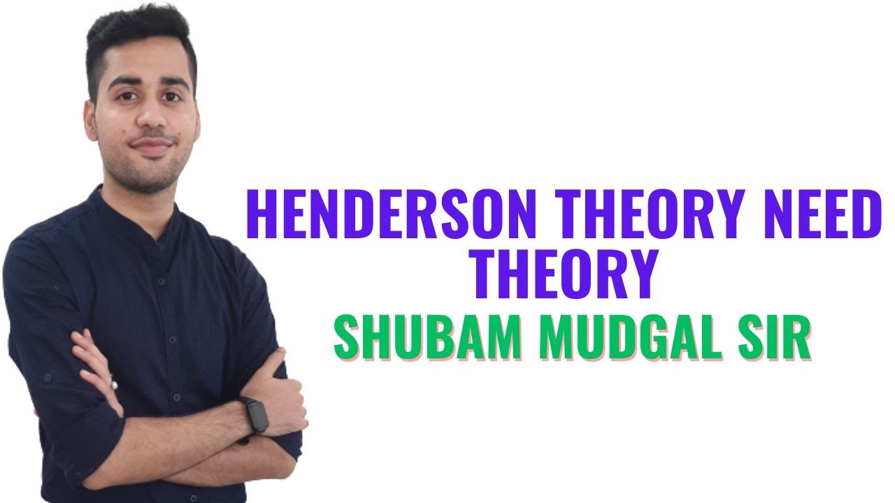Henderson Theory Need Theory II B Sc Nursing 1st  II Microbiology II Shubam Sir II