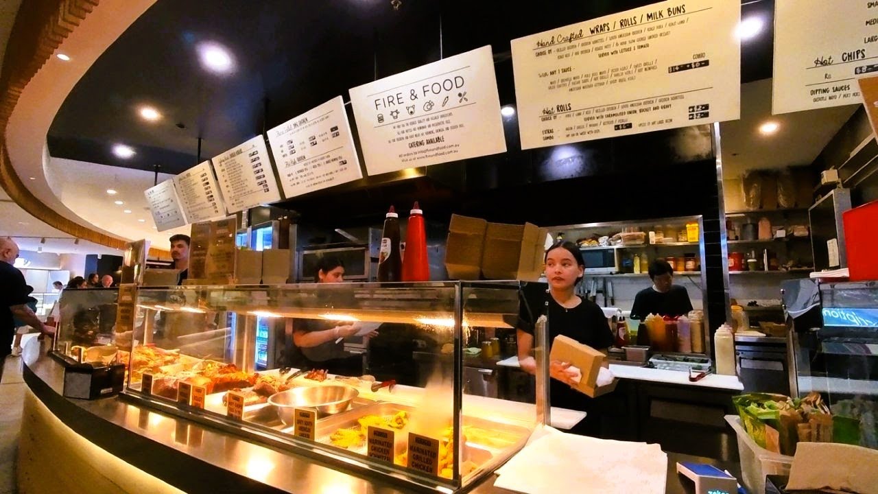 Sydney City Walk - Australia Square Food Court and Wynyard Food Court - Walkthroughs