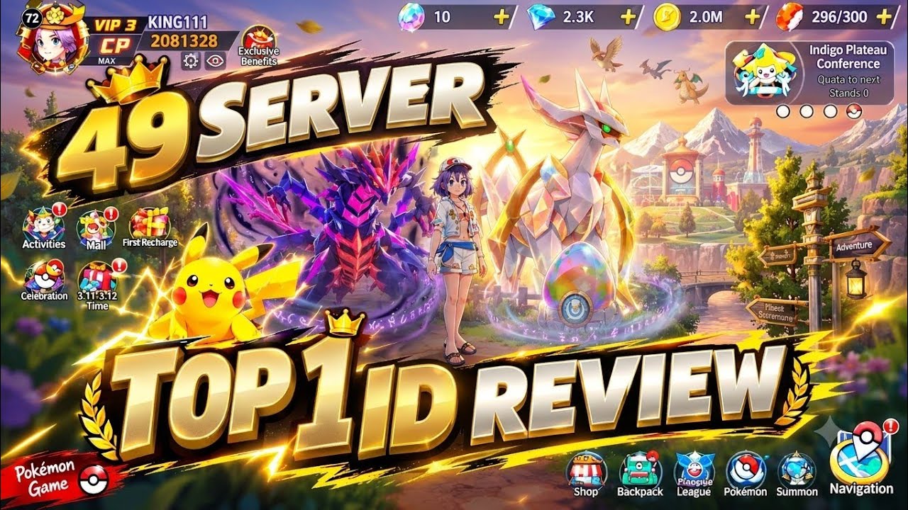 Pokeverse World 49 Server Top 1 Id Review 😱 || ROY GAMING || 