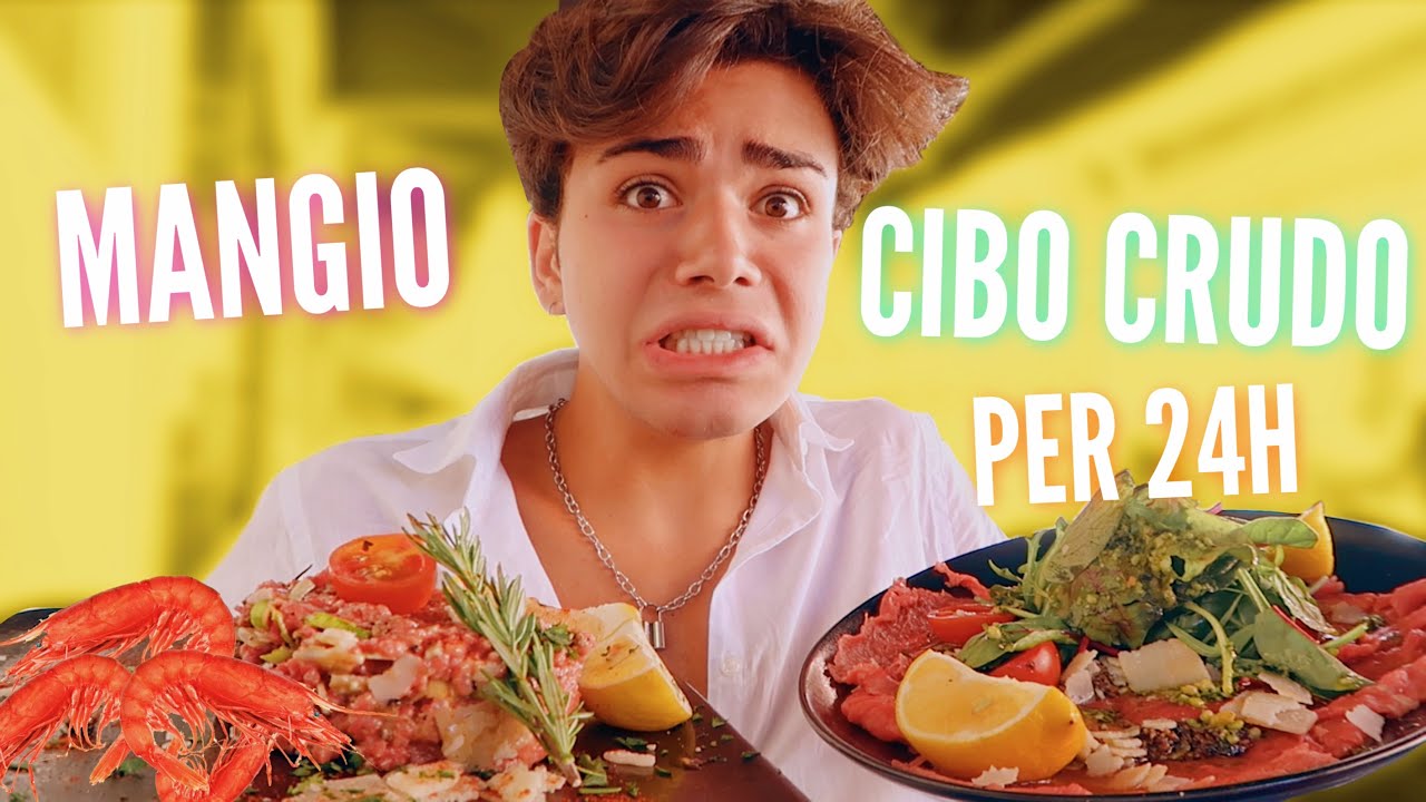 Mangio solo CIBO CRUDO per 24H!! | Luciano Spinelli