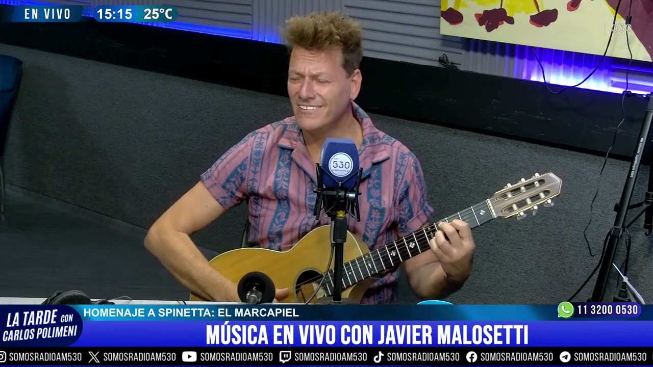 MÚSICA EN VIVO CON JAVIER MALOSETTI - HOMENAJE A SPINETTA: EL MARCAPIEL - LA TARDE CON CARLOS P.
