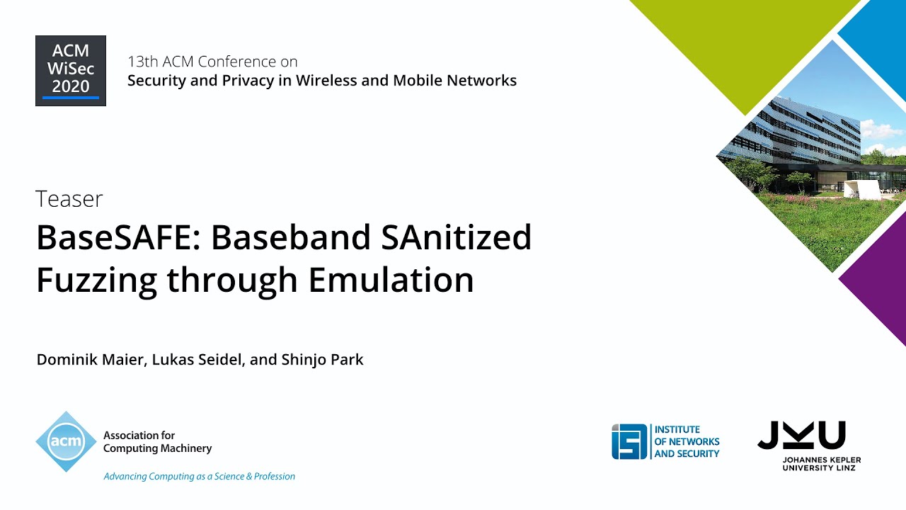 Teaser: BaseSAFE: Baseband SAnitized Fuzzing through Emulation