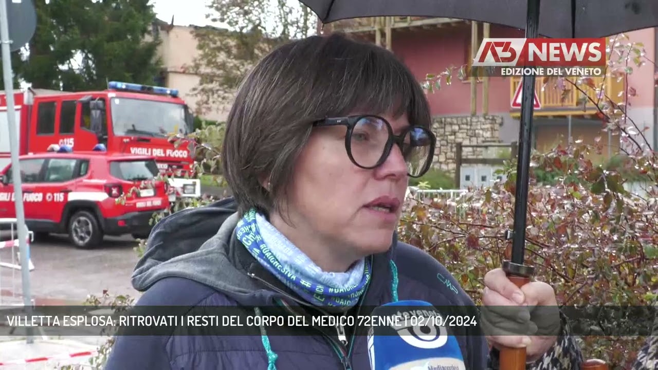VILLETTA ESPLOSA: RITROVATI I RESTI DEL CORPO DEL MEDICO 72ENNE | 02/10/2024