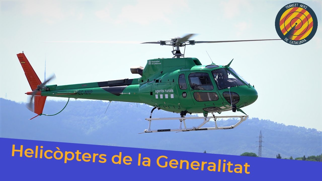 Helicòpters de la Generalitat de Catalunya- Helispotting in 4K!! H125 H145 Bell 412
