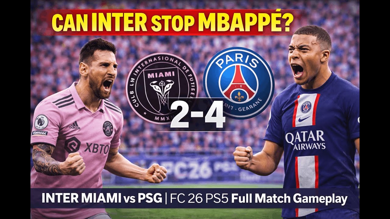Can Inter Stop Mbappé? – Inter vs PSG | FC 26 PS5 | Full Match Gameplay