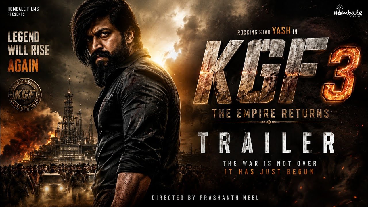 KGF Chapter 3 Official Trailer (2026)| Yash Returns as Rocky Bhai | Prashanth Neel | Concept Trailer