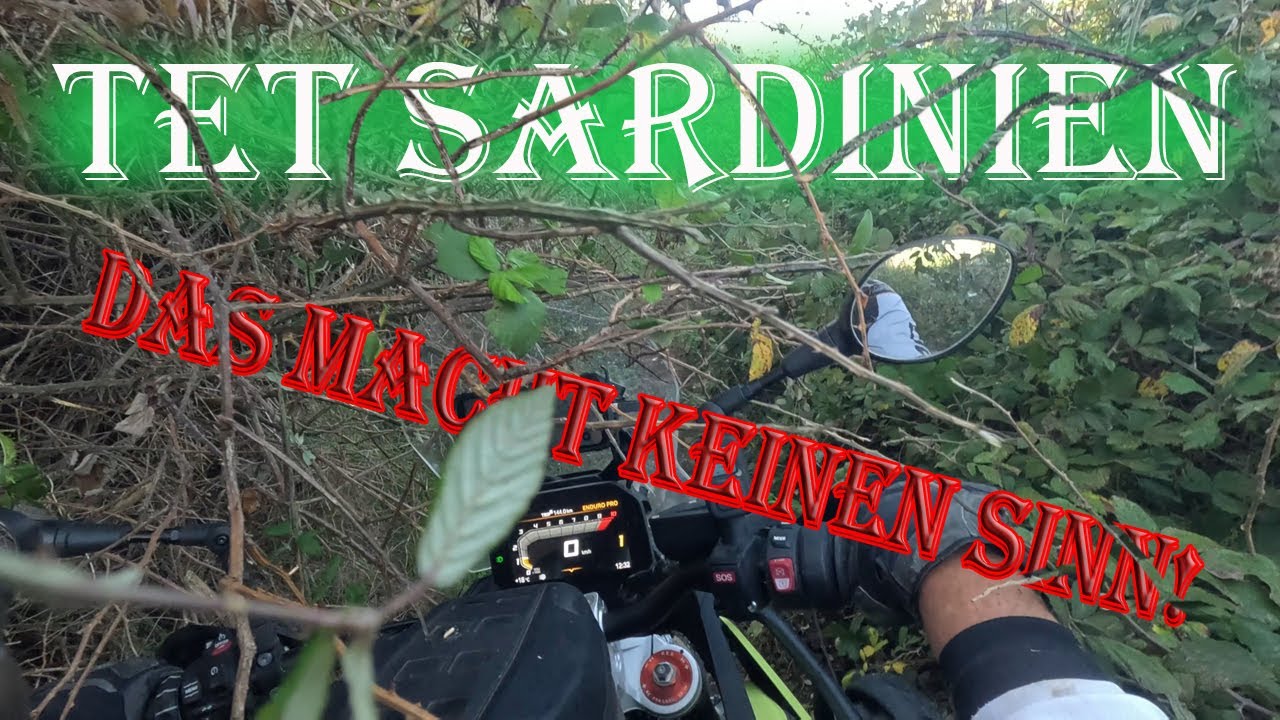 Sardinien im November Teil 6, es geht kaum weiter , ich fahre die Norden 901 Vergleich zur F 900 GS