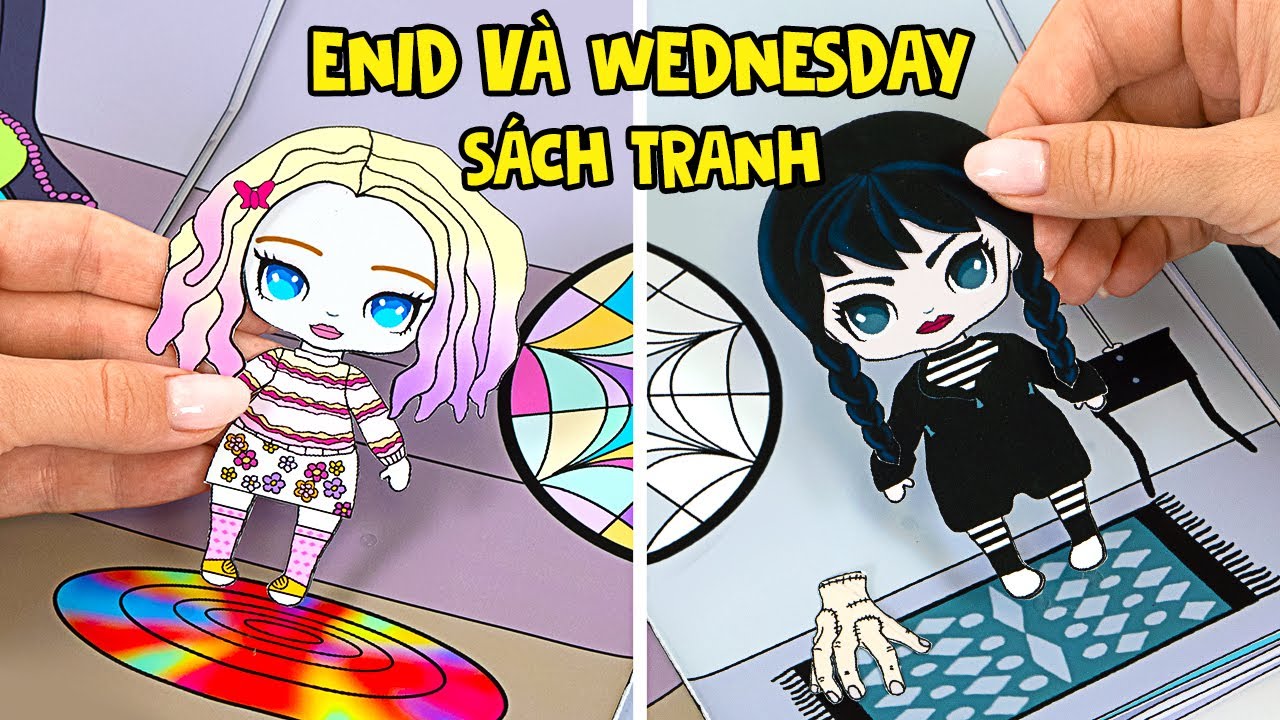 Cuộc Thám Hiểm Bí Ẩn Của Wednesday || LÀM SÁCH TRANH ĐƠN GIẢN 📚🎮