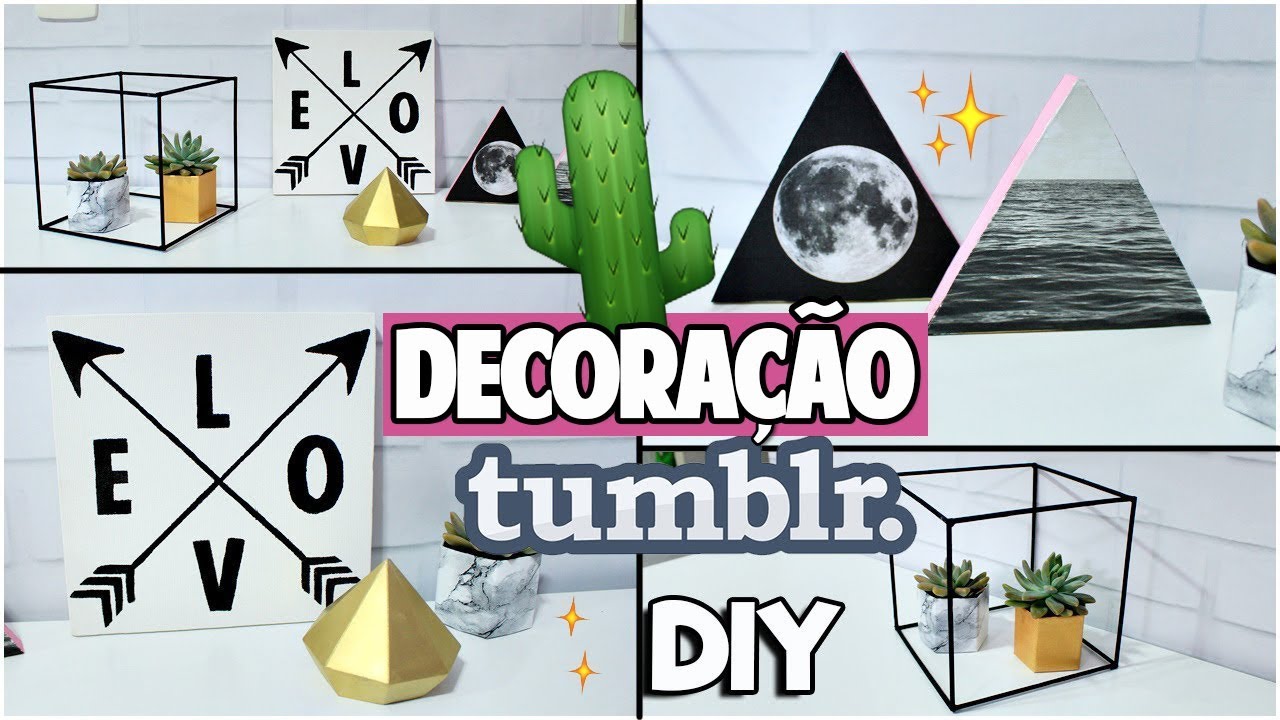 DIY: IDEIAS MARAVILHOSAS DE DECORAÇÃO DE QUARTO TUMBLR