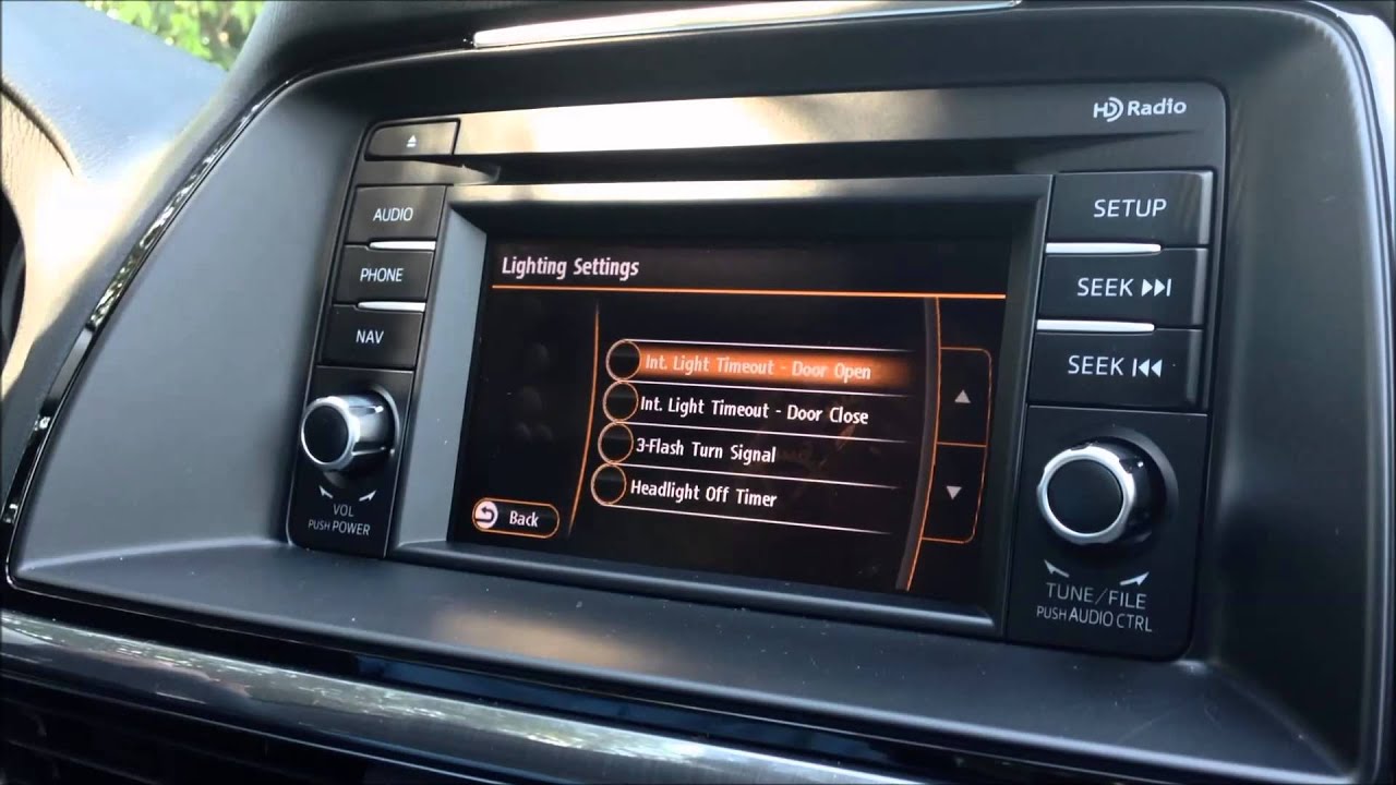 2015 Mazda6 Personalization - Lighting Setup