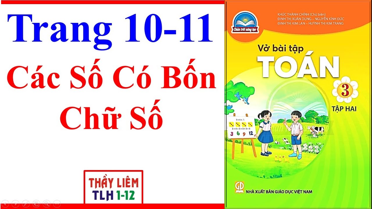 Vở Bài Tập Toán Lớp 3 Trang 10 - 11 | Các Số Có Bốn Chữ Số | Chân Trời Sáng Tạo | Học Kì 2