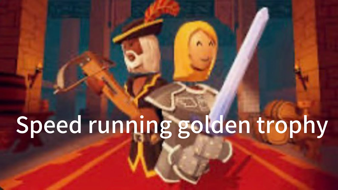 Probably the slowest golden trophy speedrun ( my first vr video )￼