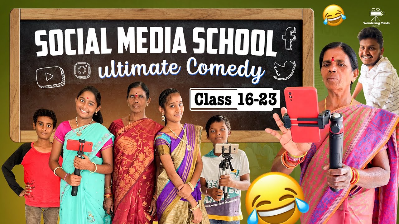 Social Media School🤣|Class 16-23 #comedy #shorts #schooljokes #teacher #jokes #fun  #wonderingminds