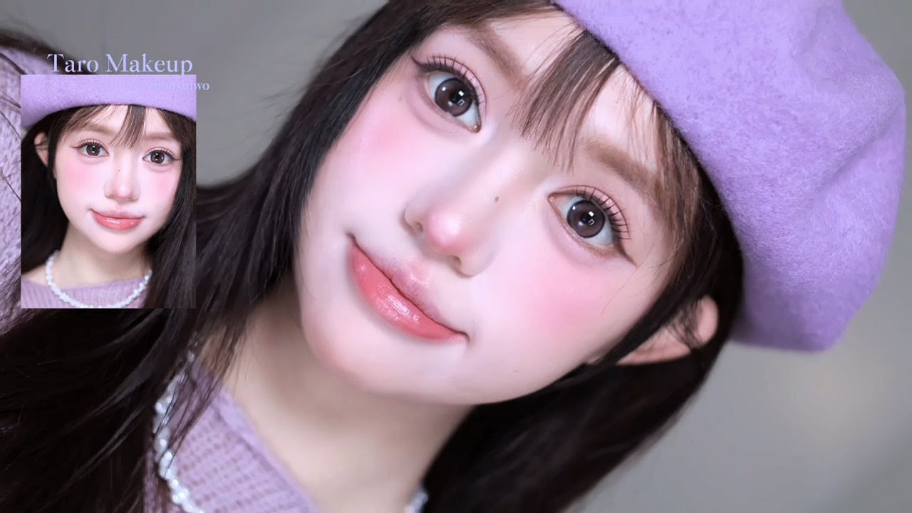 Korean-Style Subtle Makeup  INS Taro Milk Makeup 🥛 No ads! Full makeup follow-along tutorial.