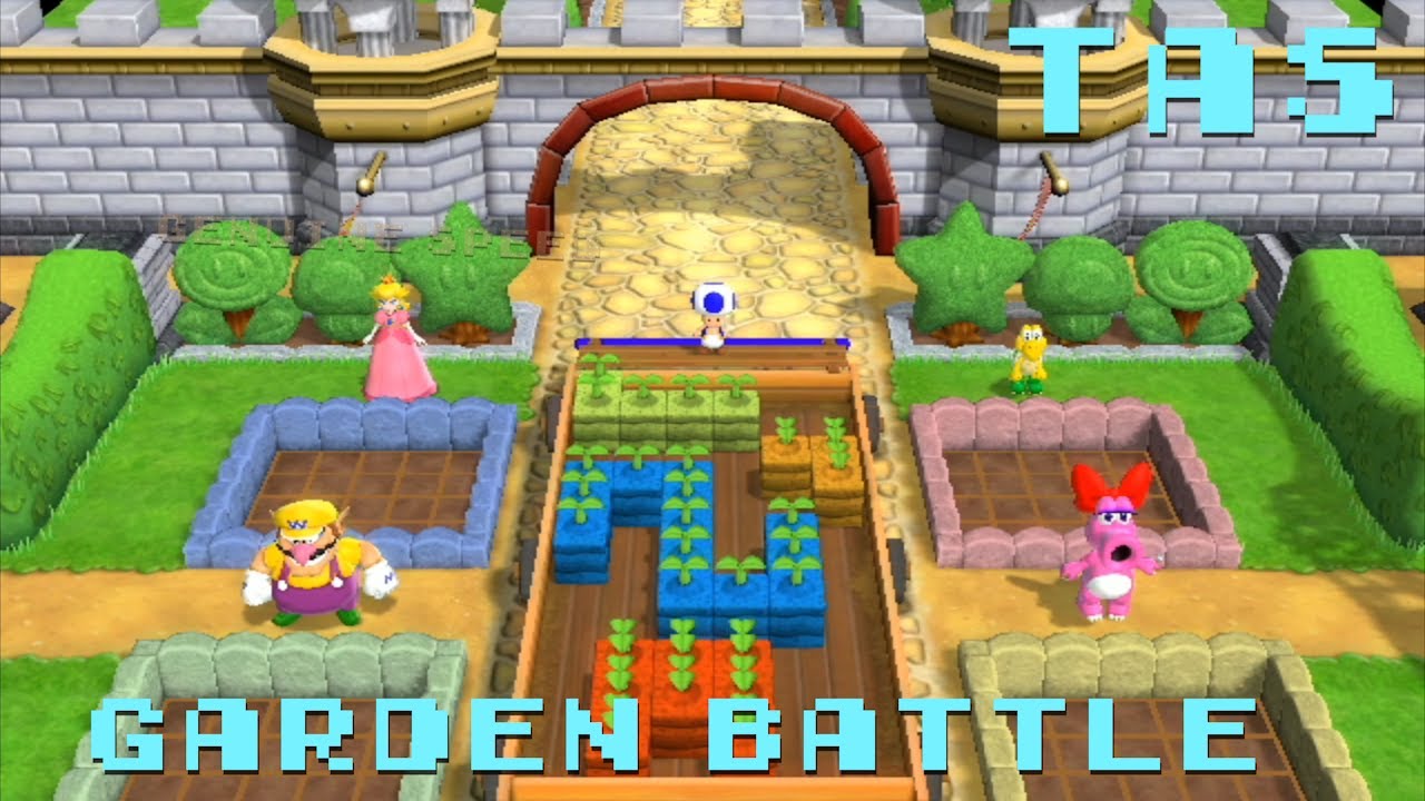 Mario Party 9 - Garden Battle [TAS]