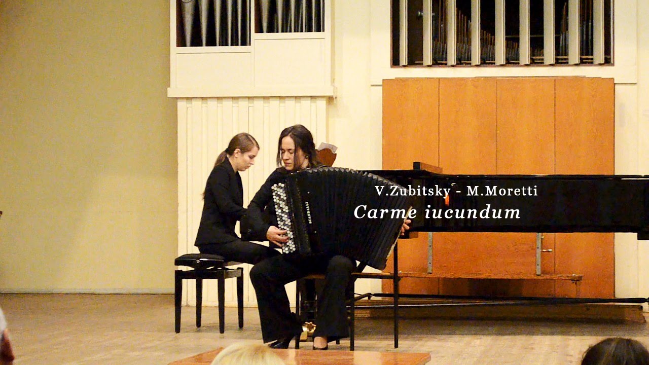 Romantic ACCORDION music: Zubitsky Moretti - Carme iucundum - Serotyuk Duo Accordeon Серотюк Баян