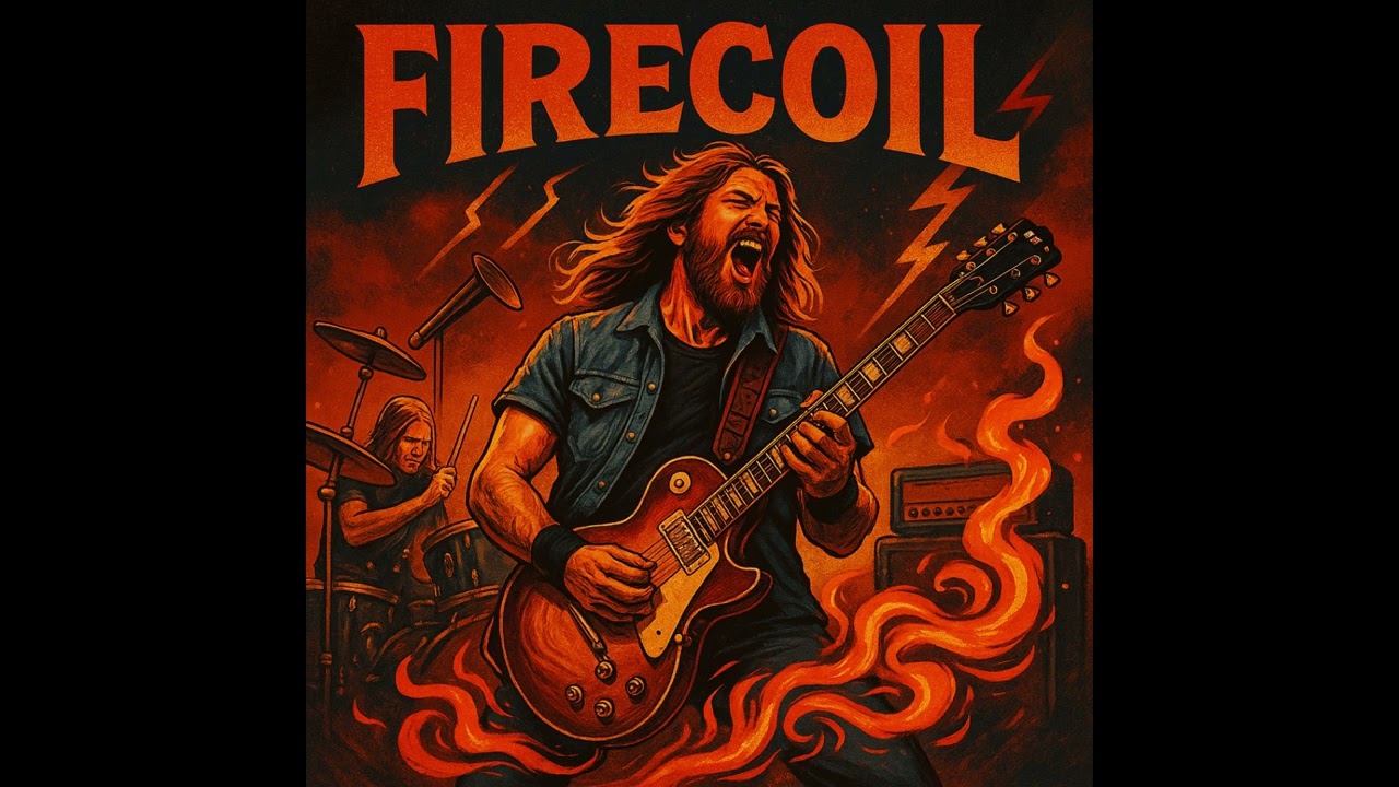 FIRECOIL &ndash; AI High-Voltage Blues Rock & Hark Rock Anthem