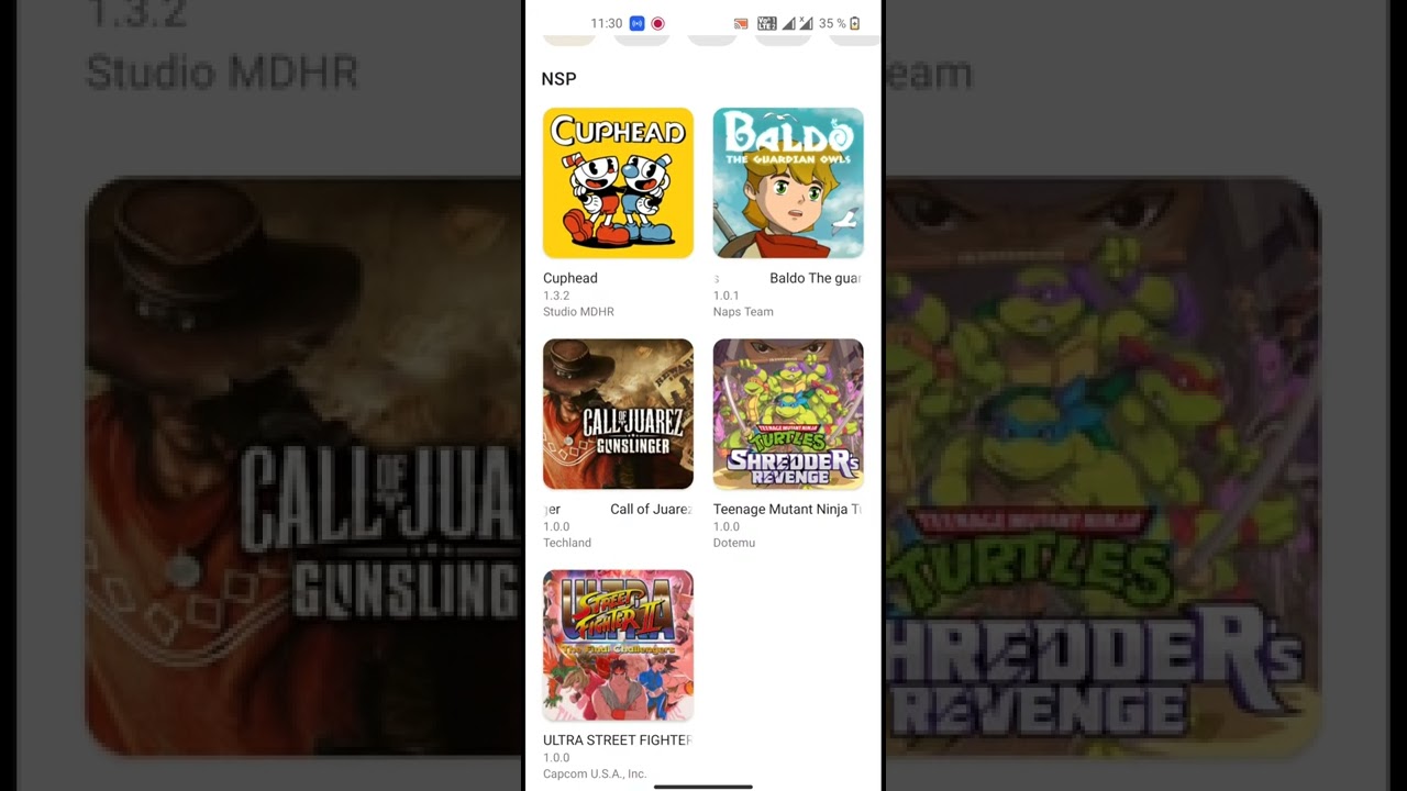 Установка Skyline Edge Nintendo Switch Android (Cup Head, Call of Juarez, TMNT Shredder's Revenge)