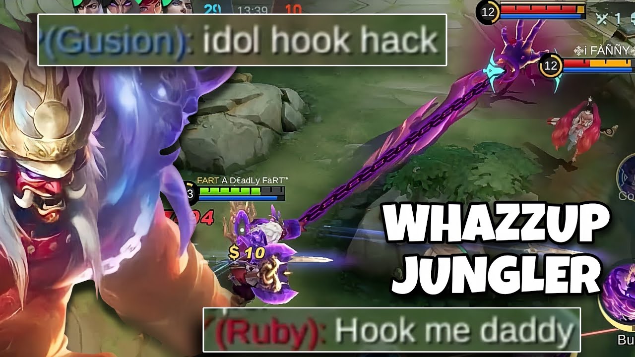 Enemy Jungler is Fed Up by Franco Insane Hooks | MLBB