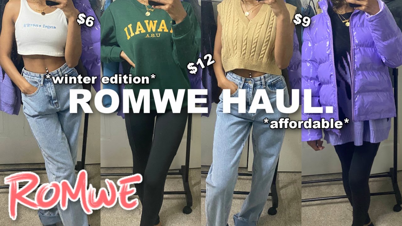 HUGE ROMWE TRY-ON HAUL! | WINTER 2020 *affordable*