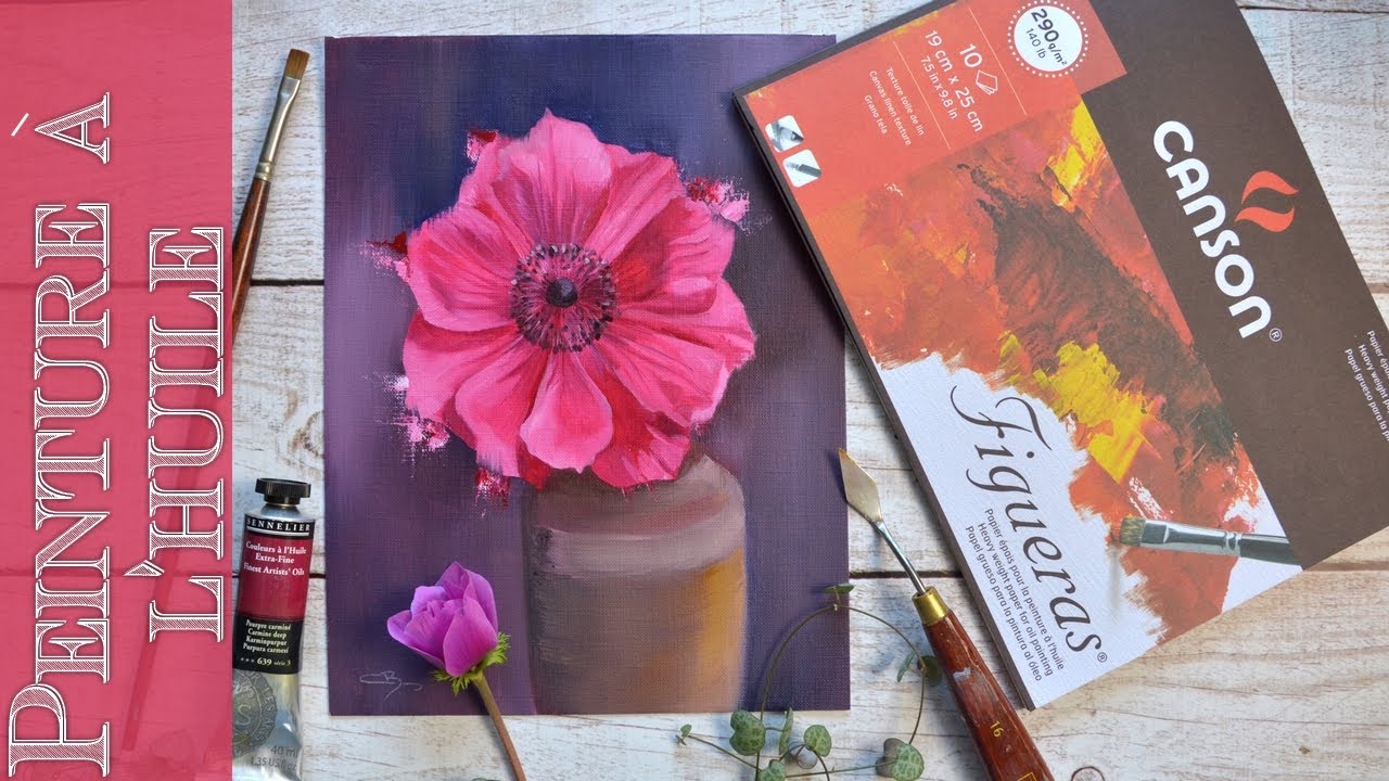 💮 Peinture &agrave; l'huile sur papier 💡