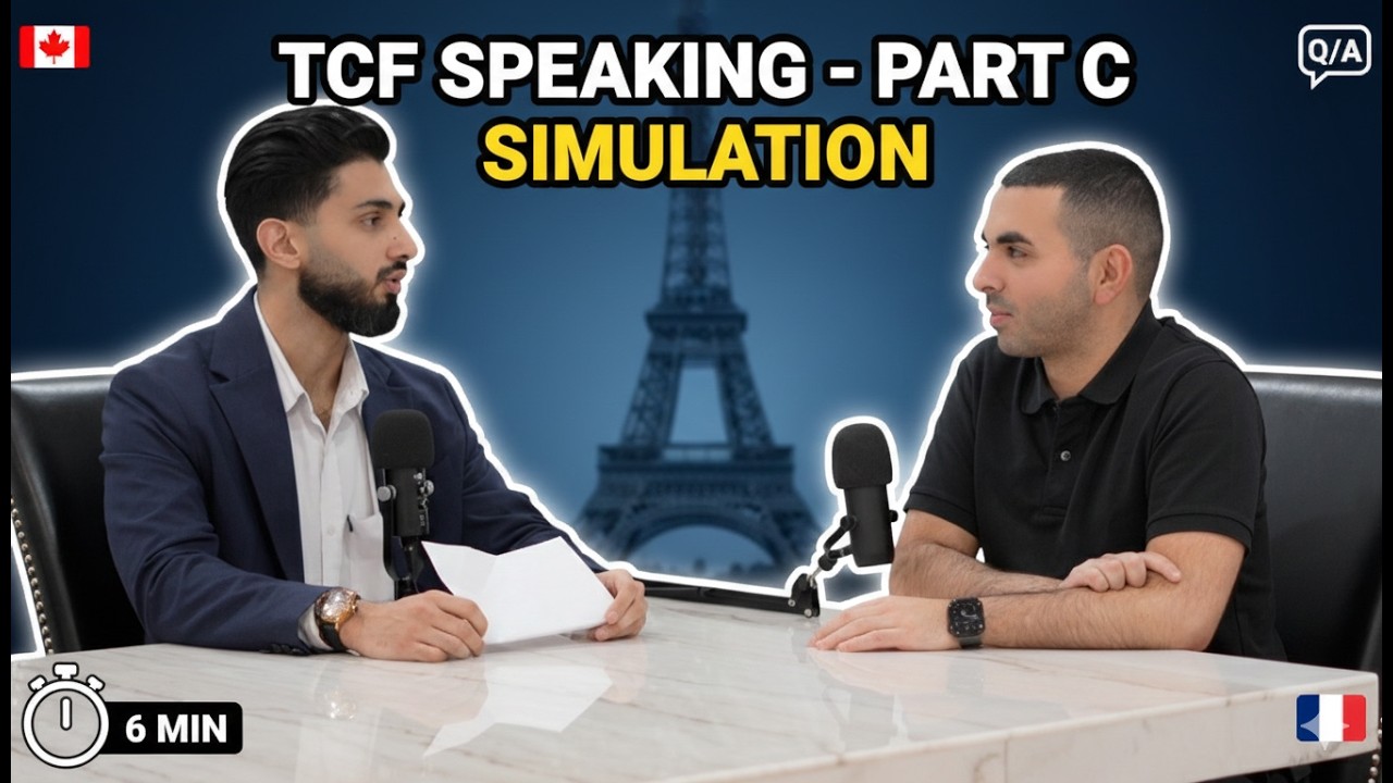 Pass TCF Part C (CLB 7–8) – Real Exam Simulation with Native Speaker