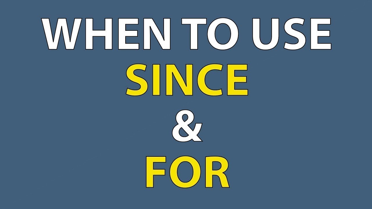 Since or For | Difference Between For & Since | For vs Since | Letstute English
