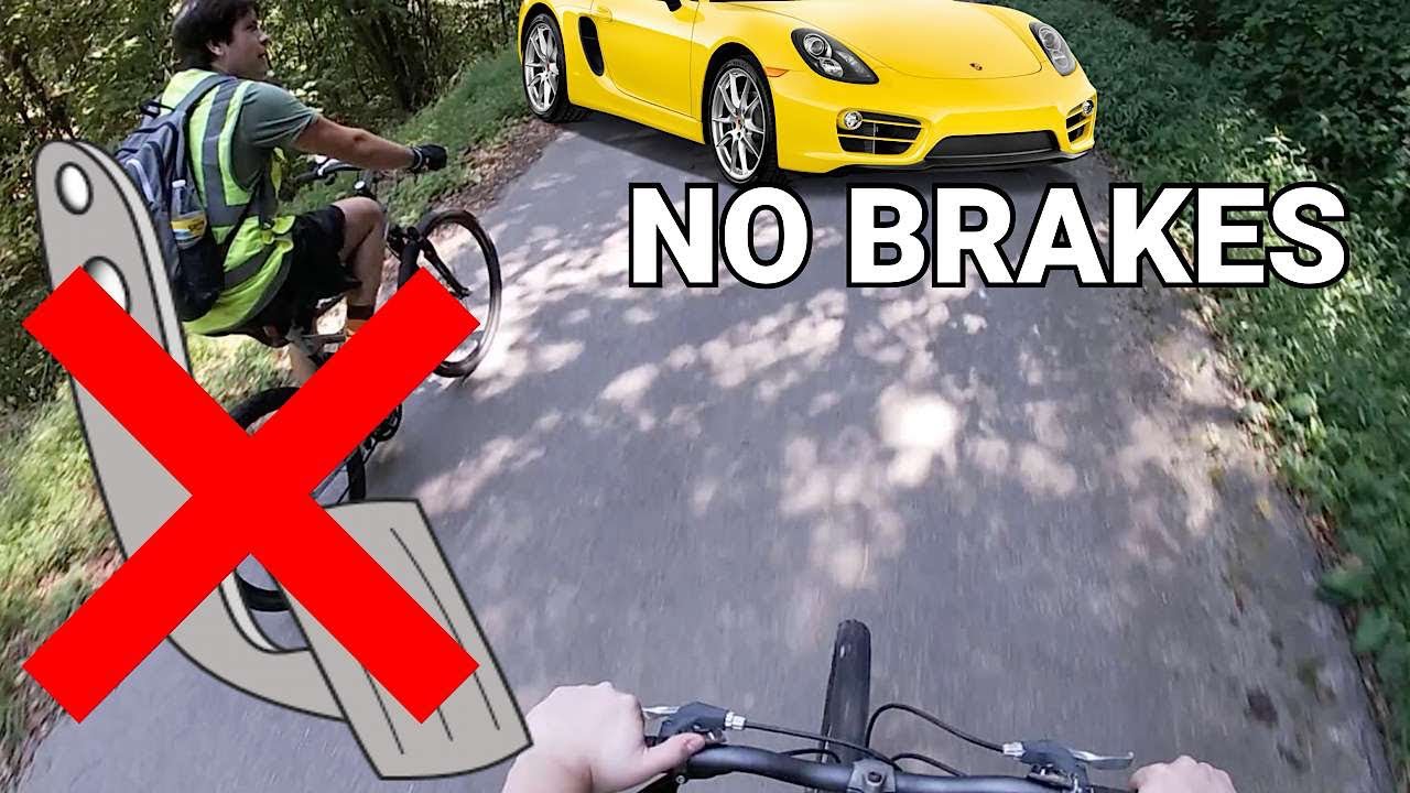 Biking down hills with horrible brakes‼️ (not a good idea) (Part 2)