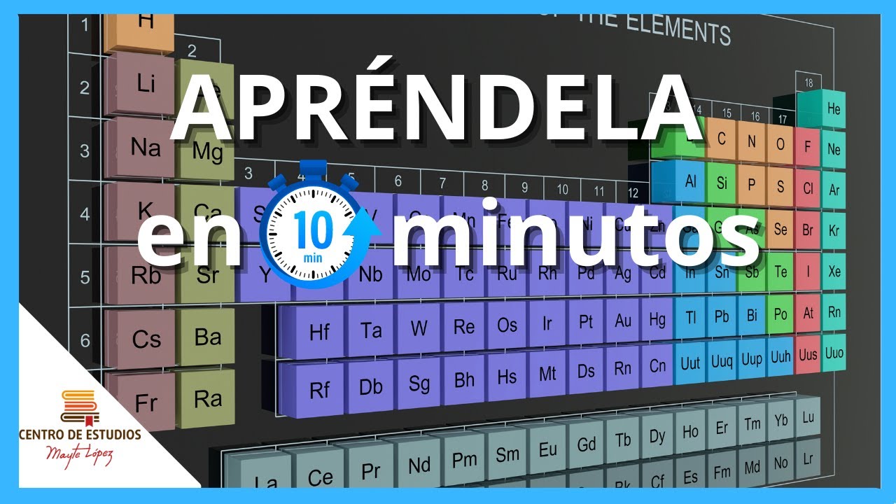 TABLA PERIÓDICA APRENDIDA EN 10 MINUTOS
