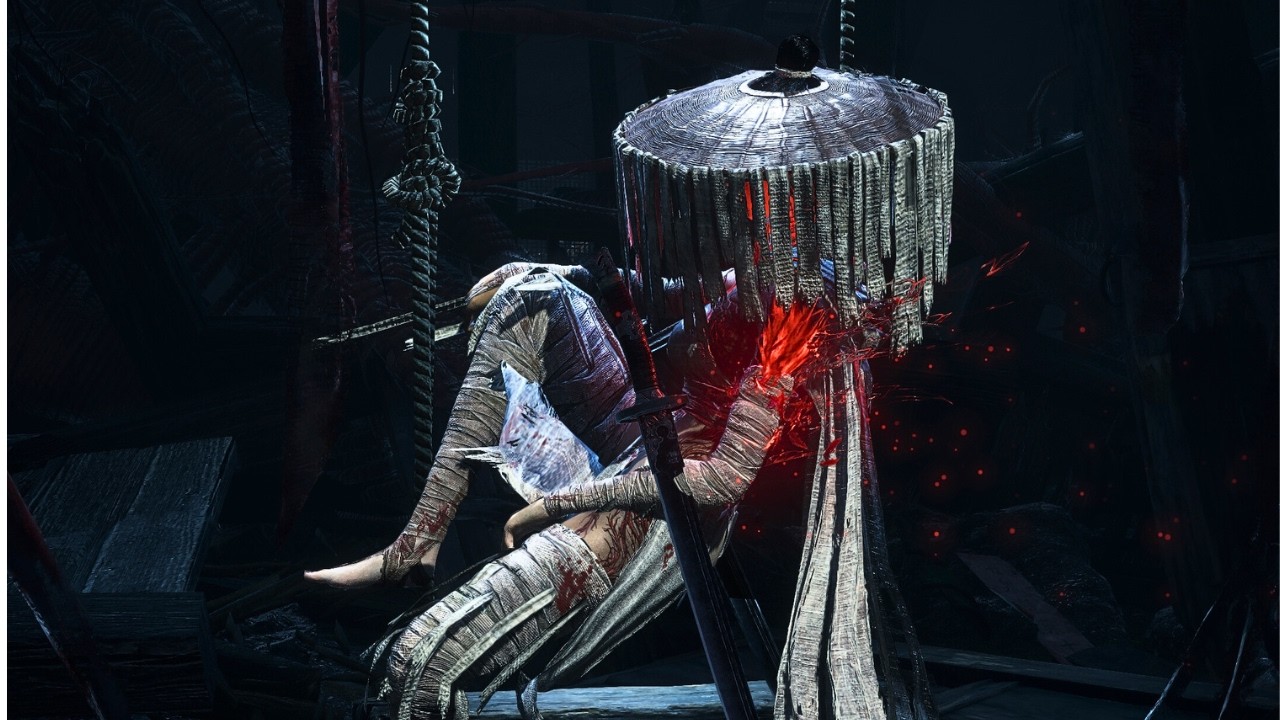 She has a boss health bar so I guess she is a boss... Wuchang vs Nightmare Demon