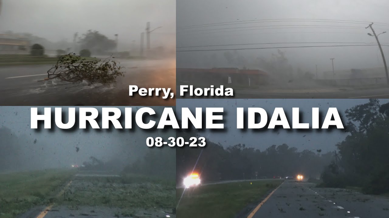 Hurricane Idalia - 4k Footage Of The Eye Wall!