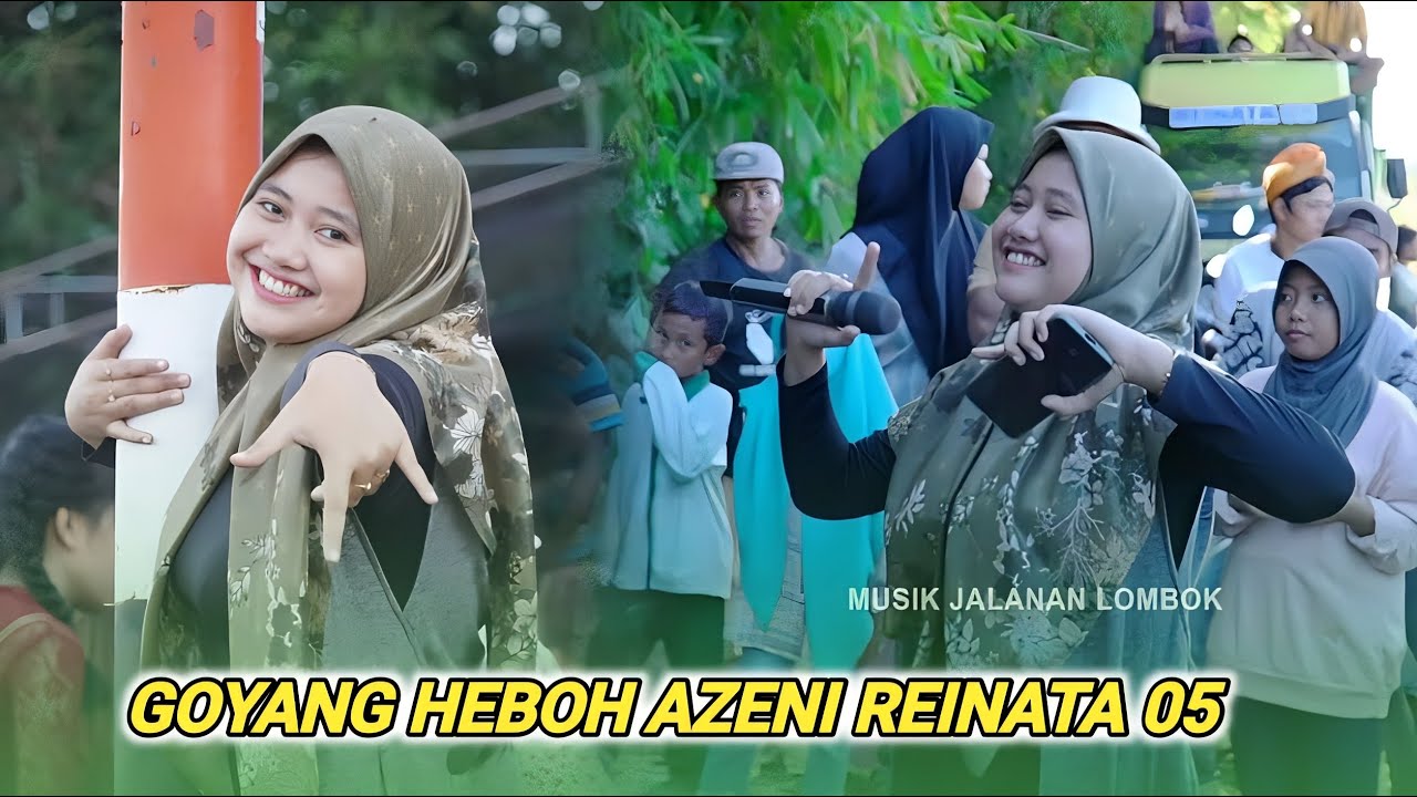 Si cantik azeni Goyang heboh bareng pasukan Reinata 05