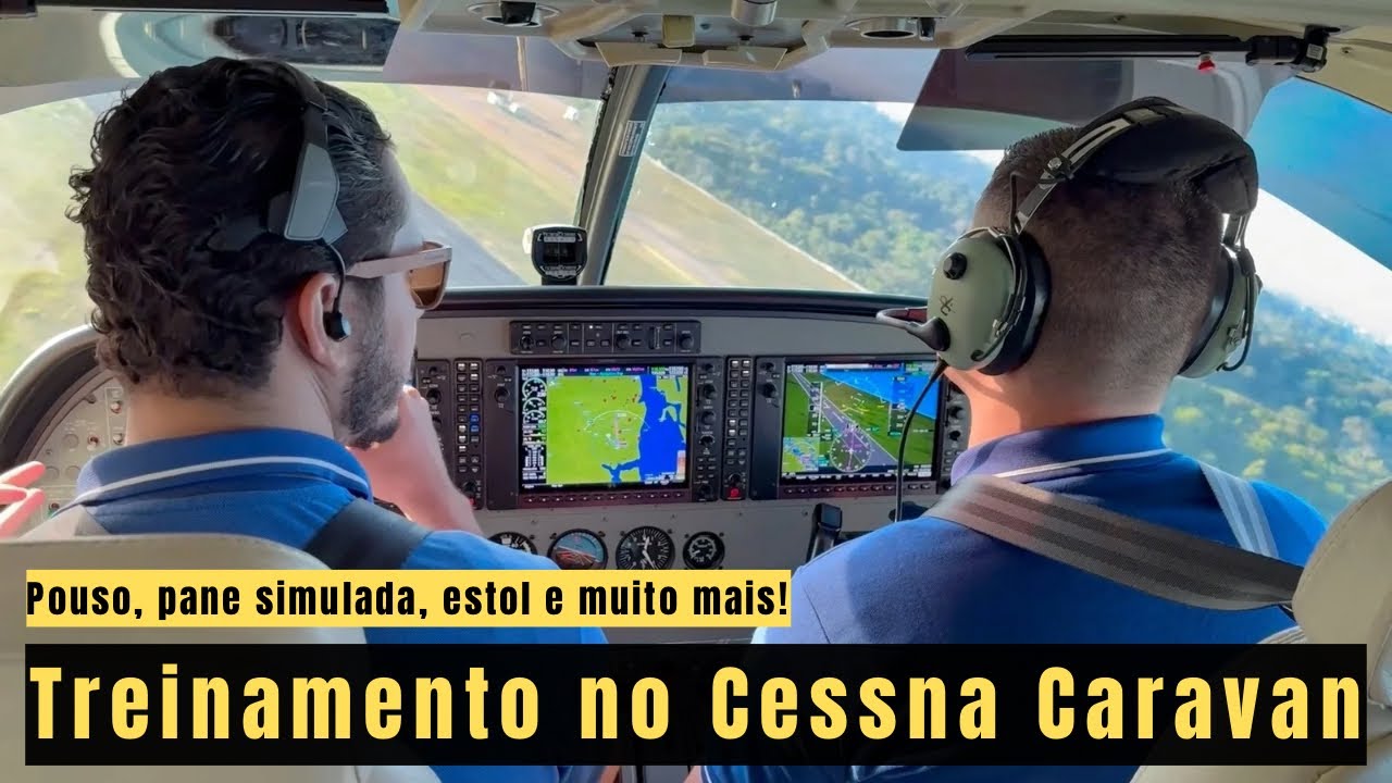Treinamento no Cessna Caravan | Decolagens, Pousos, Estol e muito mais!