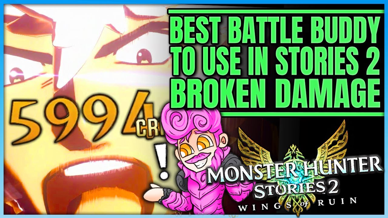 Best Battle Buddy - Hunter VS Rider - Broken Damage - Full Breakdown - Monster Hunter Stories 2!