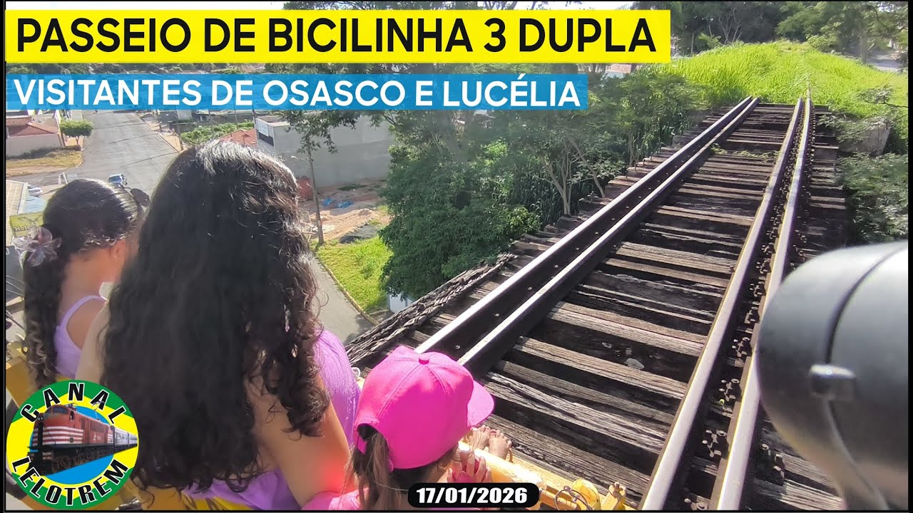 1095 - PASSEIO BICILINHA 3 DUPLA VISITANTES DE OSASCO E LUCÉLIA - SP - 17/01/2026 -CANAL LELOTREM