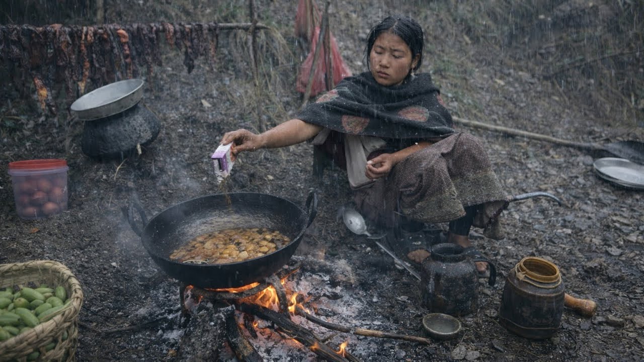 This How Nepali People Survive their Life in Rainydays | Very Peaceful and Beautiful | Insides Nepal