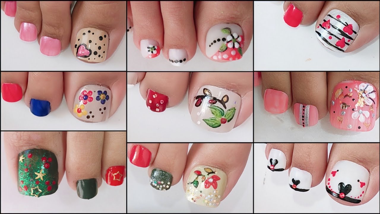 Huge Toe Nail Art Compilation || uñas 2023 😍 Nail Art Designs