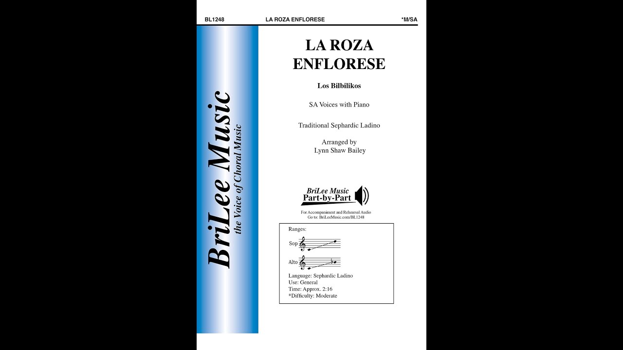 La Roza Enflorese (BL1248) Traditional Sephardic arr. Lynn Shaw Bailey