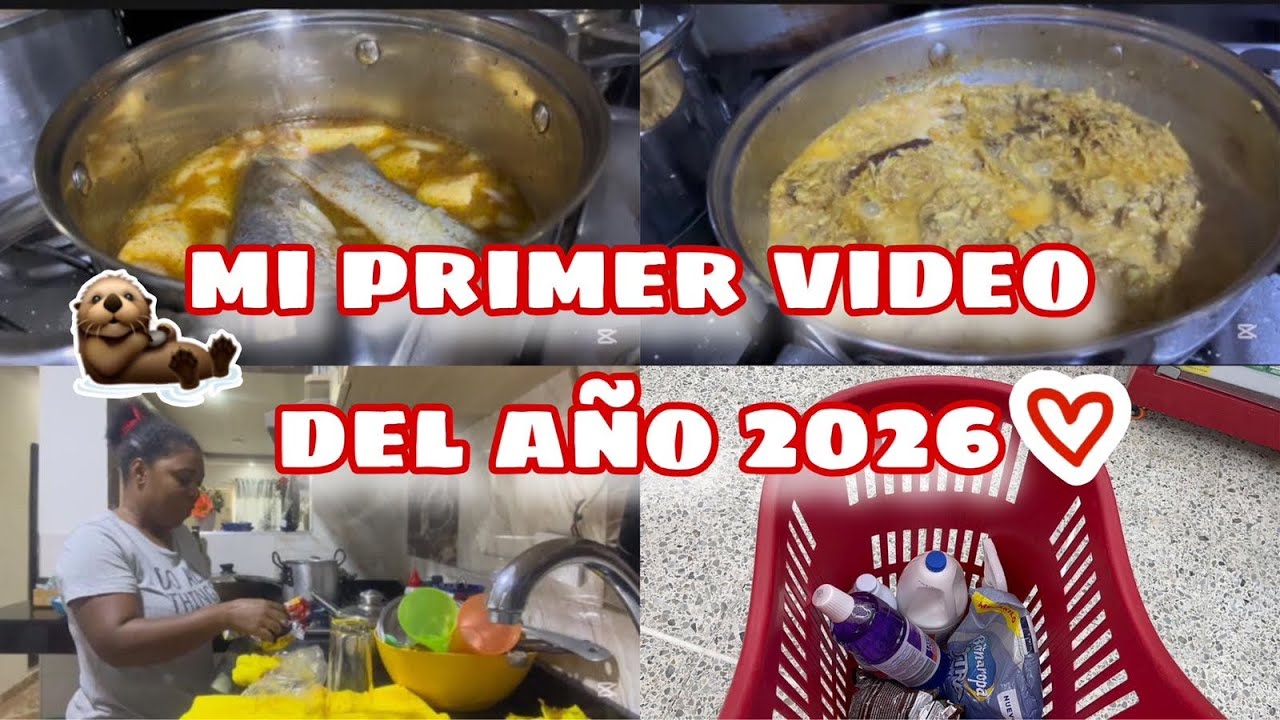 Mi Primer Video DEL AÑO 🎊PESCADOS sudado casero vuelta por la tienda De D1 COMPRANDO PRODUCTOS 🧴🍛🥘
