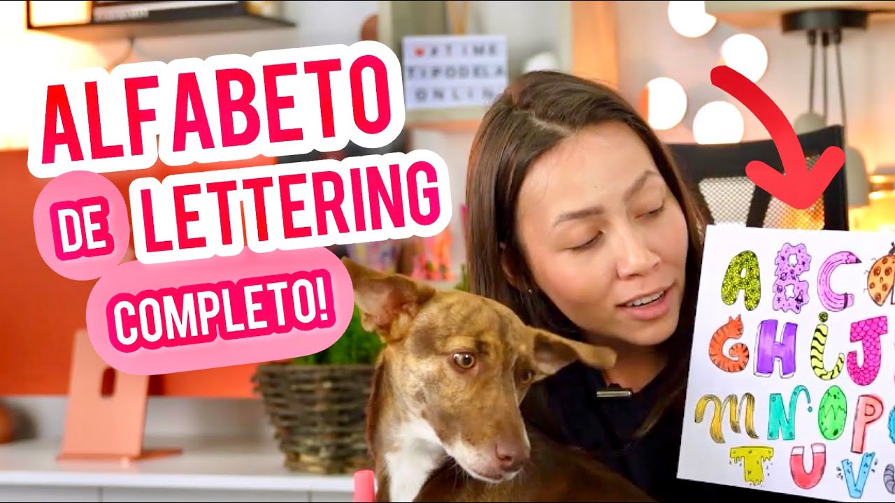 Desenhando um alfabeto de lettering só com marca texto!