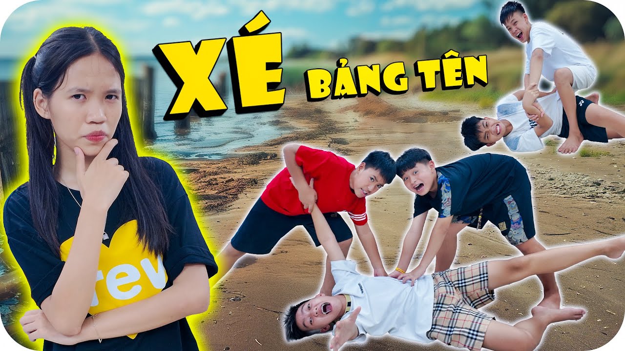 Thử Thách Xé Bảng Tên Cực Gay Cấn - Truy Tìm Gián Điệp | Min Min TV Minh Khoa