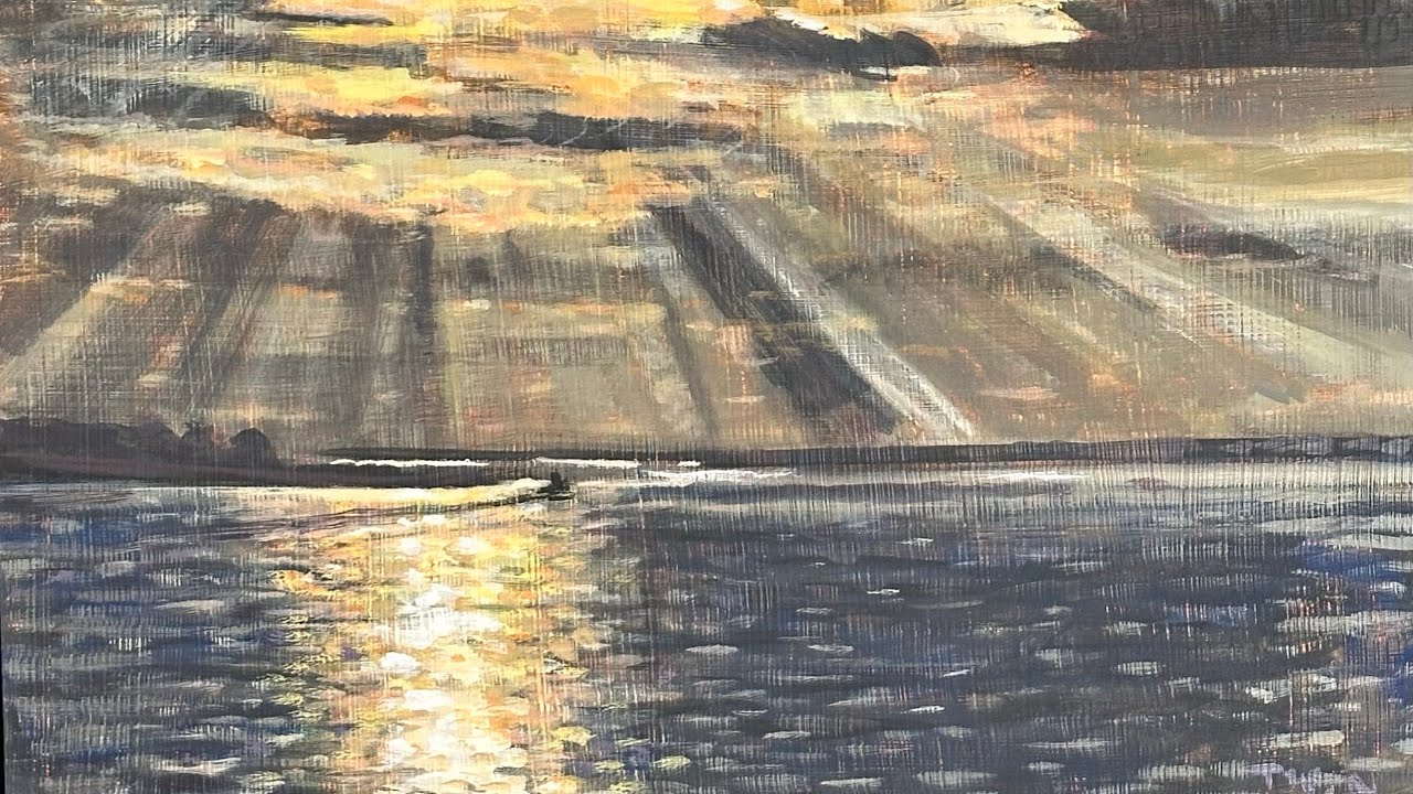 Open Studio Livestream 16 - Finishing Touches on Bayside Sunset