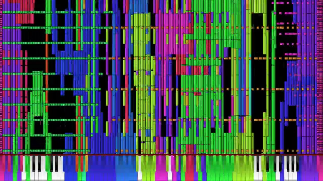 [NOT MY BLACK MIDI] TAU the Song - Slowed down to x0.5 speed, 60 fps.