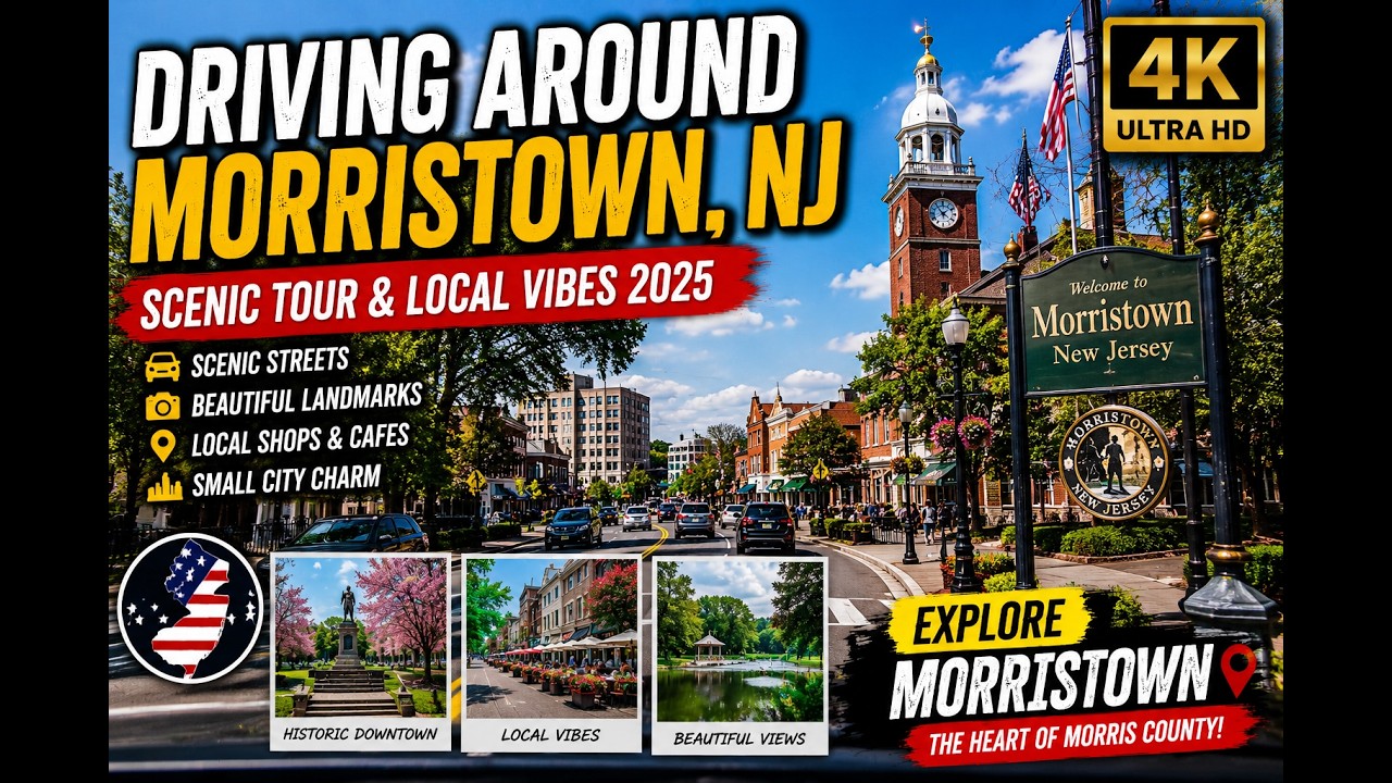 🚗🌆 Driving Around Morristown, NJ | Scenic Tour & Local Vibes 2025 🗽🇺🇸