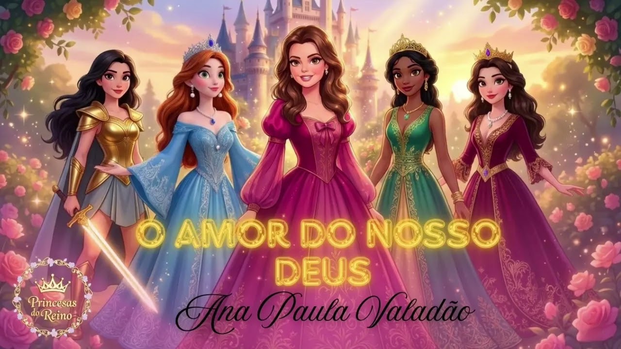 O AMOR DO NOSSO DEUS - ANA PAULA VALADÃO | PRINCESAS DO REINO | Música Infantil Gospel Estilo Disney