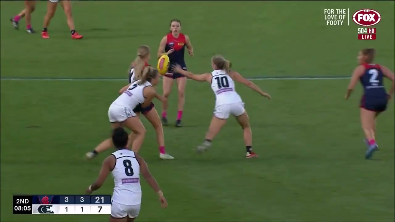 Mimi Hill - AFLW Round 10 2022 Highlights - Carlton Blues @ Melbourne Demons
