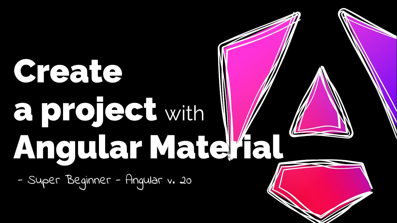 Create a Project with Angular v.20, Angular Material & Tailwind 4